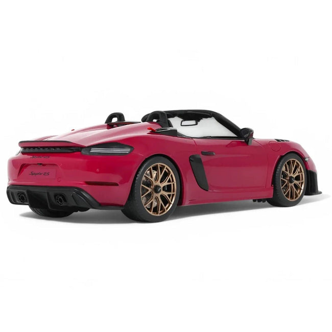 2023 Porsche 718 Spyder RS Purple with Carbon Stripes 1/18 Model Car by GT Spirit-GT Spirit-ModelCars.com
