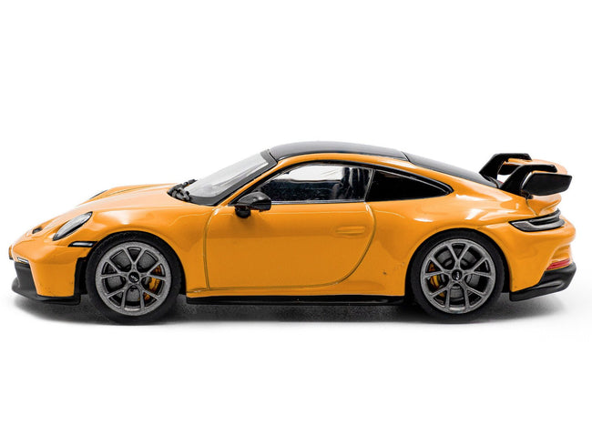 2023 Porsche 911 (992) GT3 Signal Yellow with Black Top 1/43 Diecast Model Car by Solido-Solido-ModelCars.com
