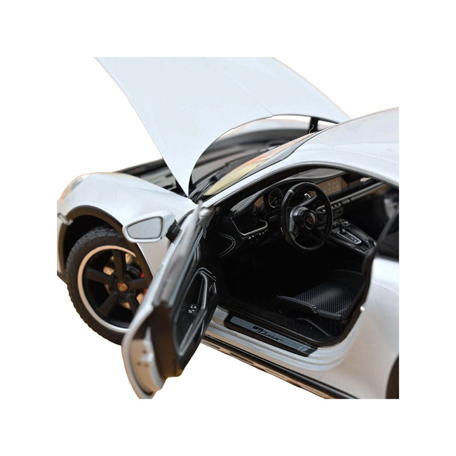 2023 Porsche 911 Dakar Ice Gray Metallic 1/18 Diecast Model Car by Norev-Norev-ModelCars.com