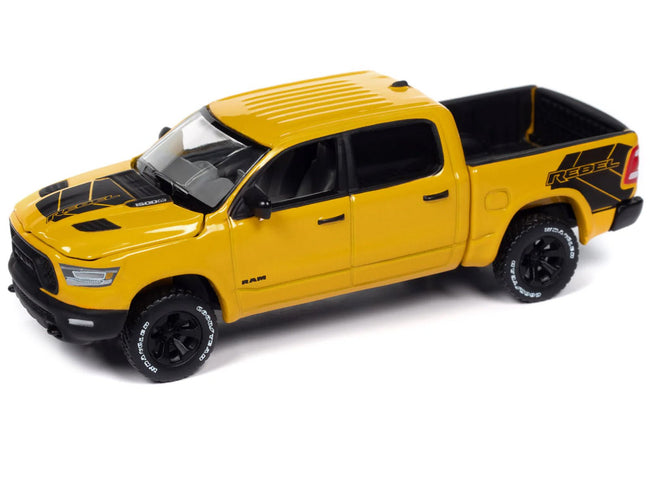 2023 Ram 1500 Rebel Havoc Edition Pickup Truck Baja Yellow "Muscle Trucks" Series 1/64 Diecast Model Car by Auto World-Autoworld-ModelCars.com