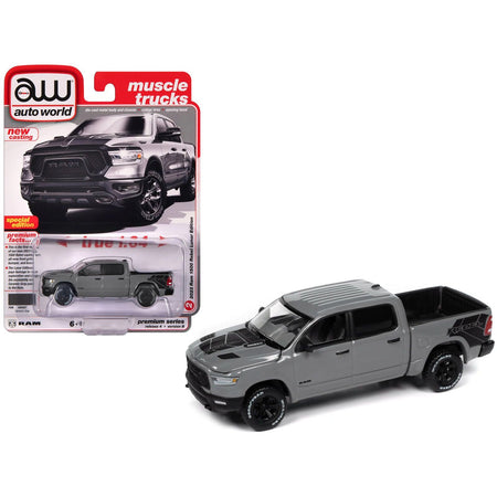 2023 Ram 1500 Rebel Havoc Edition Pickup Truck Ceramic Gray "Muscle Trucks" Series 1/64 Diecast Model Car by Auto World - Autoworld - ModelCars.com