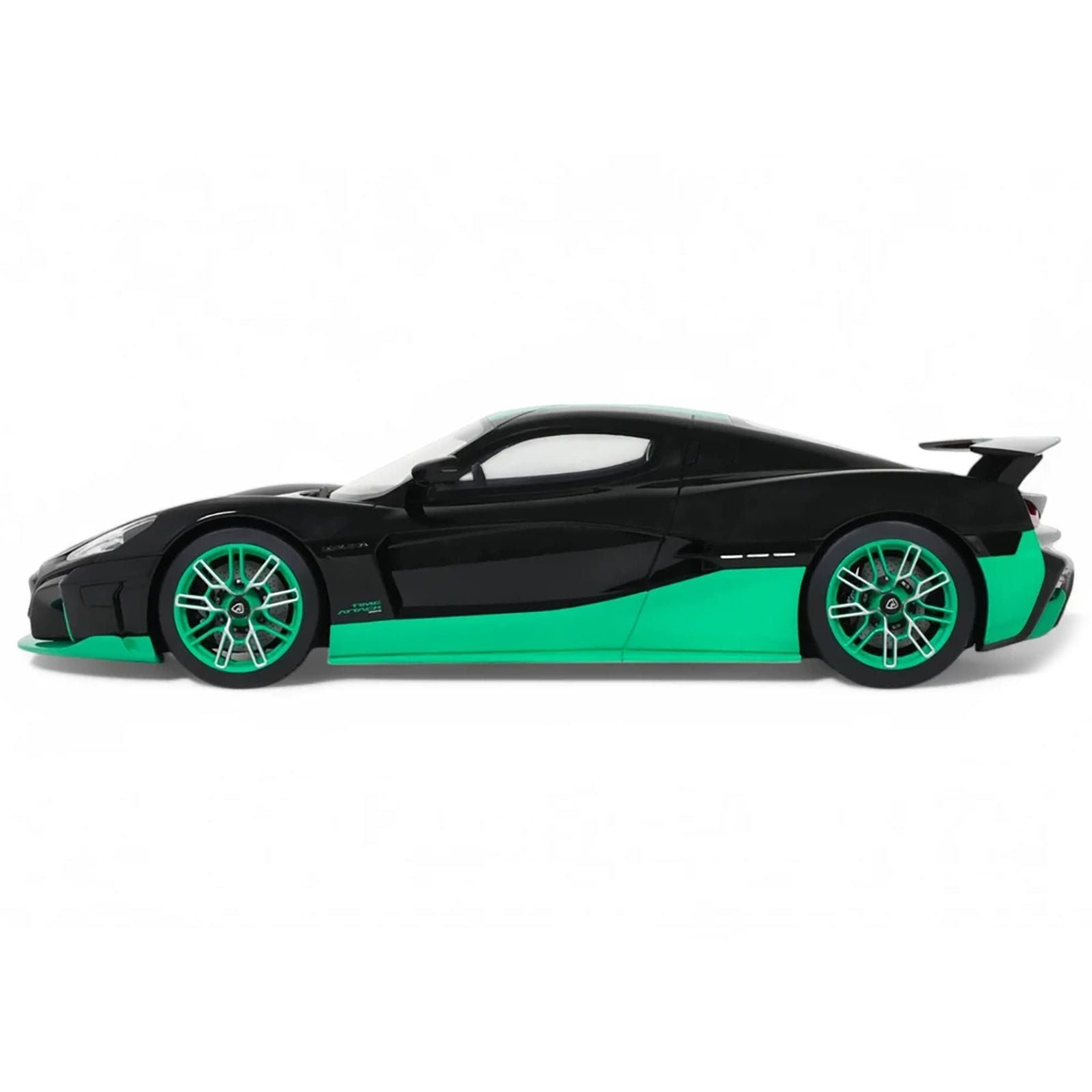 2023 Rimac Nevera Black with Green Stripes 1/18 Model Car by GT Spirit - GT Spirit - ModelCars.com