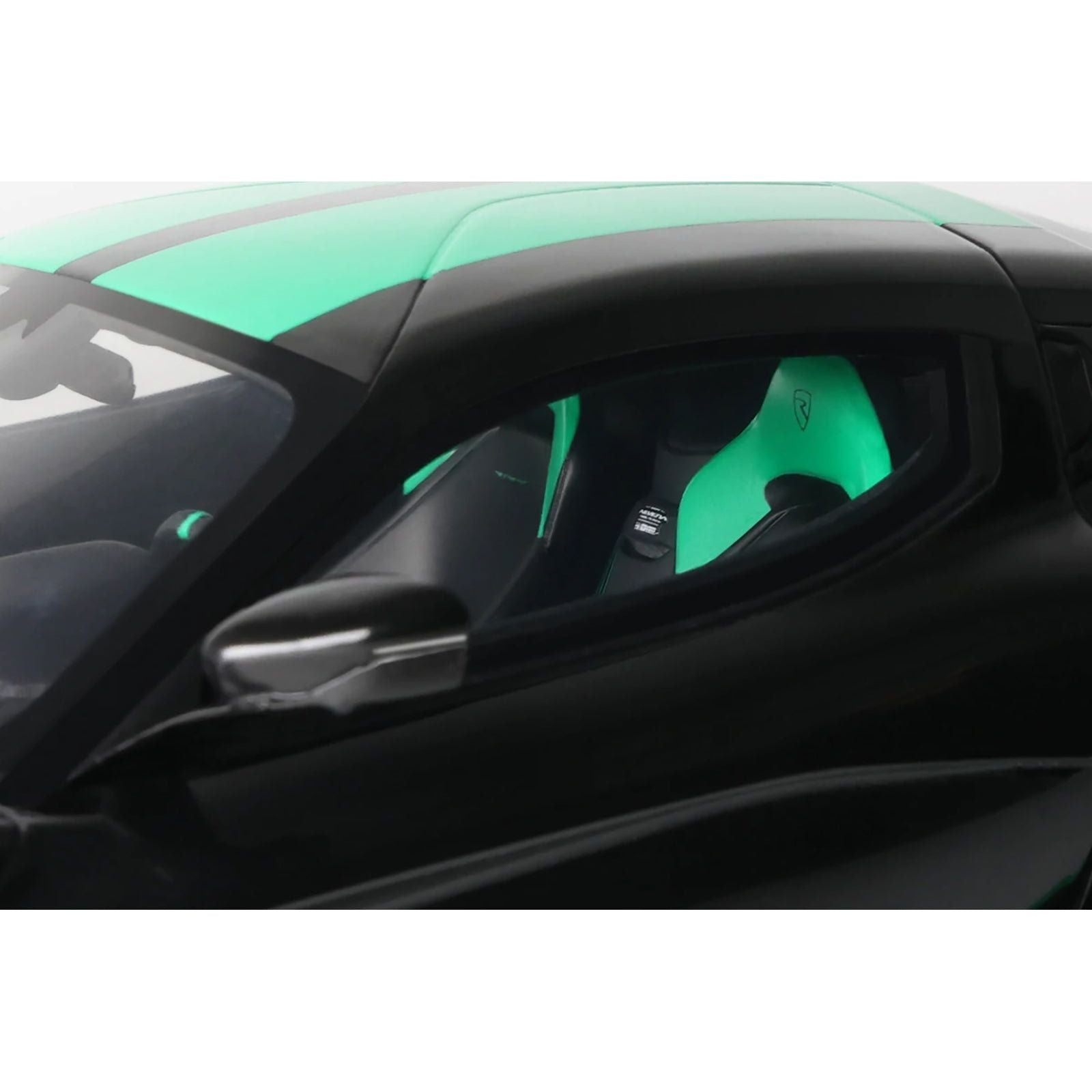 2023 Rimac Nevera Black with Green Stripes 1/18 Model Car by GT Spirit - GT Spirit - ModelCars.com