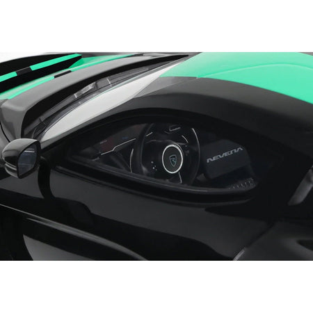 2023 Rimac Nevera Black with Green Stripes 1/18 Model Car by GT Spirit - GT Spirit - ModelCars.com