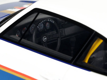 2023 RWB x Liberty Walk 993 #2 White and Blue Metallic with Graphics 1/18 Model Car by GT Spirit-GT Spirit-ModelCars.com