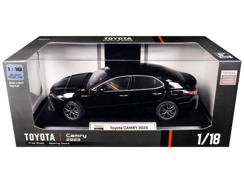 2023 Toyota Camry Hybrid Black 1/18 Diecast Model Car by Heimanba-Heimanba-ModelCars.com