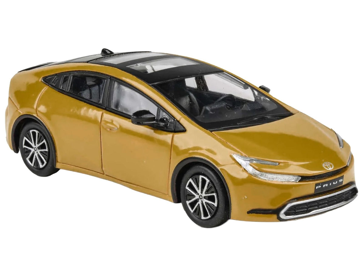 2023 Toyota Prius Maximum Yellow with Black Top and Sun Roof 1/64 Diecast Model Car by Paragon Models-Paragon-ModelCars.com