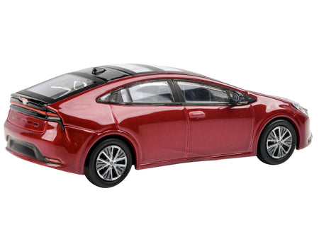 2023 Toyota Prius Supersonic Red Metallic with Black Top and Sun Roof and Sun Roof 1/64 Diecast Model Car by Paragon Models-Paragon-ModelCars.com
