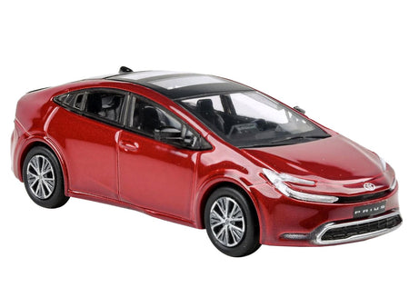 2023 Toyota Prius Supersonic Red Metallic with Black Top and Sun Roof and Sun Roof 1/64 Diecast Model Car by Paragon Models-Paragon-ModelCars.com