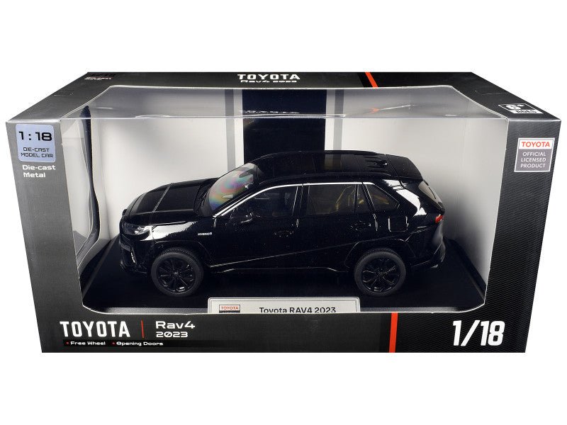 2023 Toyota Rav4 Hybrid Black 1/18 Diecast Model Car by Heimanba-Heimanba-ModelCars.com