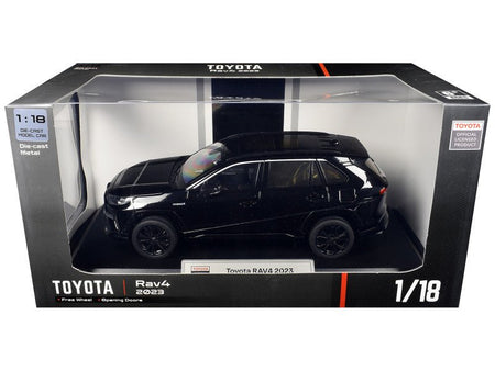 2023 Toyota Rav4 Hybrid Black 1/18 Diecast Model Car by Heimanba-Heimanba-ModelCars.com