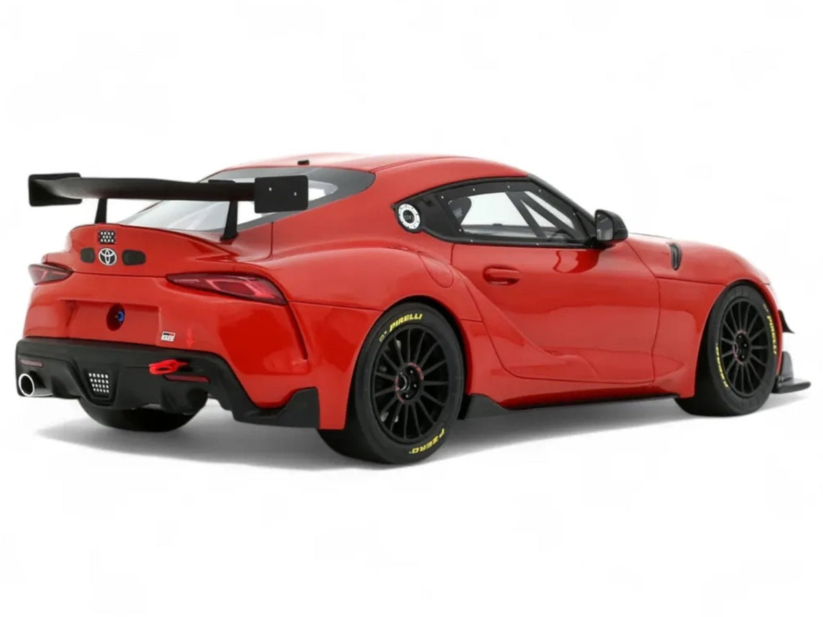 2023 Toyota Supra GT4 100 Edition Plasma Orange Metallic Limited Edition to 999 pieces Worldwide 1/18 Model Car by Otto Mobile-Otto Mobile-ModelCars.com