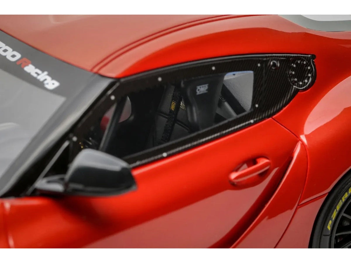 2023 Toyota Supra GT4 100 Edition Plasma Orange Metallic Limited Edition to 999 pieces Worldwide 1/18 Model Car by Otto Mobile-Otto Mobile-ModelCars.com