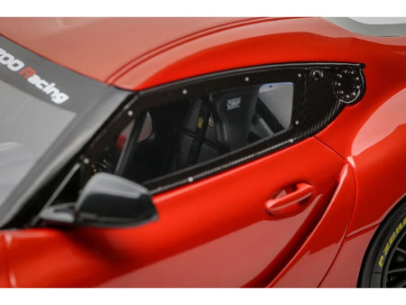 2023 Toyota Supra GT4 100 Edition Plasma Orange Metallic Limited Edition to 999 pieces Worldwide 1/18 Model Car by Otto Mobile-Otto Mobile-ModelCars.com