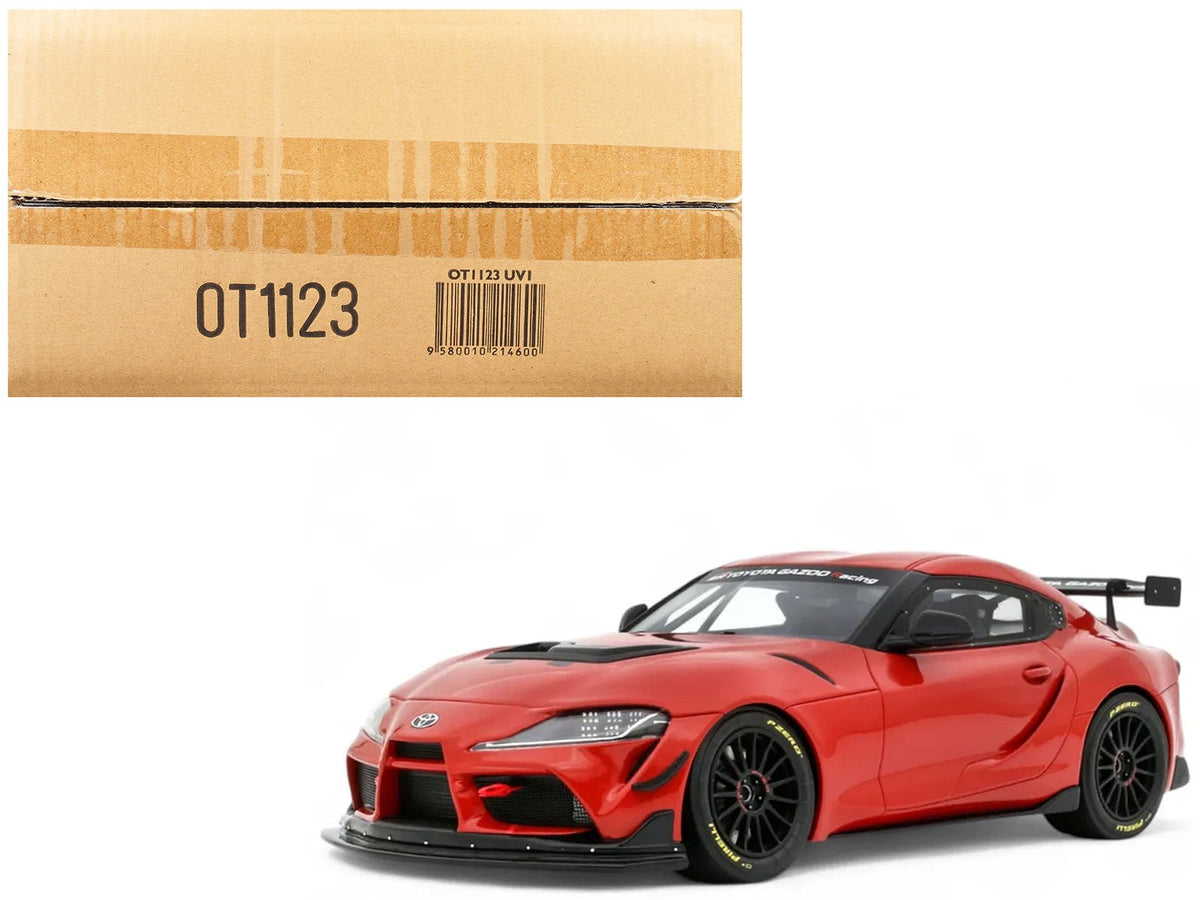 2023 Toyota Supra GT4 100 Edition Plasma Orange Metallic Limited Edition to 999 pieces Worldwide 1/18 Model Car by Otto Mobile-Otto Mobile-ModelCars.com