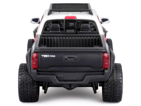2023 Toyota Tacoma TRD PRO Off Road Pickup Truck White with Graphics and Roof Rack "Maisto Design" Series 1/27 Diecast Model Car Maisto-Maisto-ModelCars.com