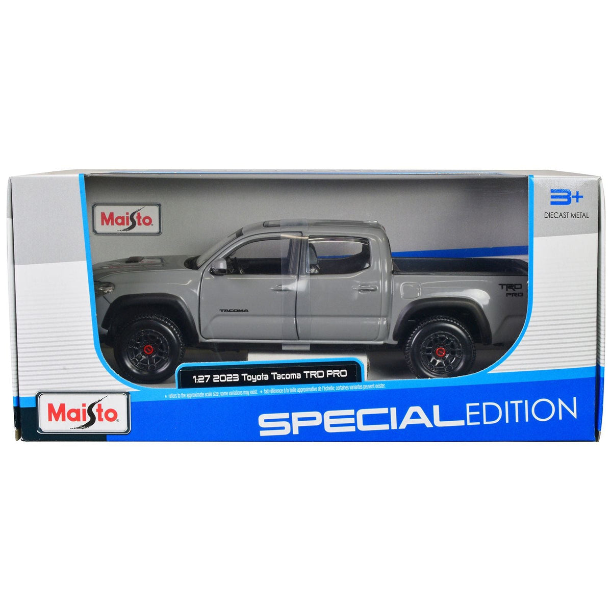 2023 Toyota Tacoma TRD PRO Pickup Truck Gray with Sunroof "Special Edition" Series 1/27 Diecast Model Car by Maisto - Maisto - ModelCars.com