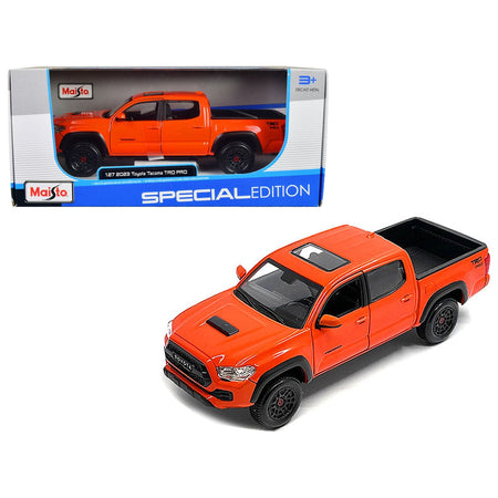 2023 Toyota Tacoma TRD PRO Pickup Truck Solar Octane Orange with Sunroof "Special Edition" Series 1/27 Diecast Model Car by Maisto - Maisto - ModelCars.com