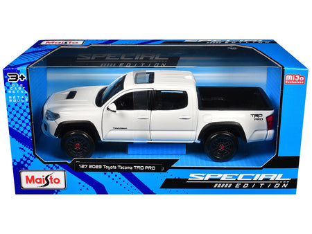 2023 Toyota Tacoma TRD PRO Pickup Truck White with Sunroof "Special Edition" Series 1/27 Diecast Model Car by Maisto-Maisto-ModelCars.com