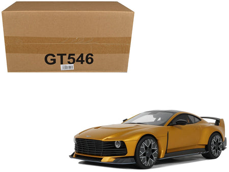 2024 Aston Martin Valiant Auric Gold Metallic with Black Top 1/18 Model Car by GT Spirit-GT Spirit-ModelCars.com