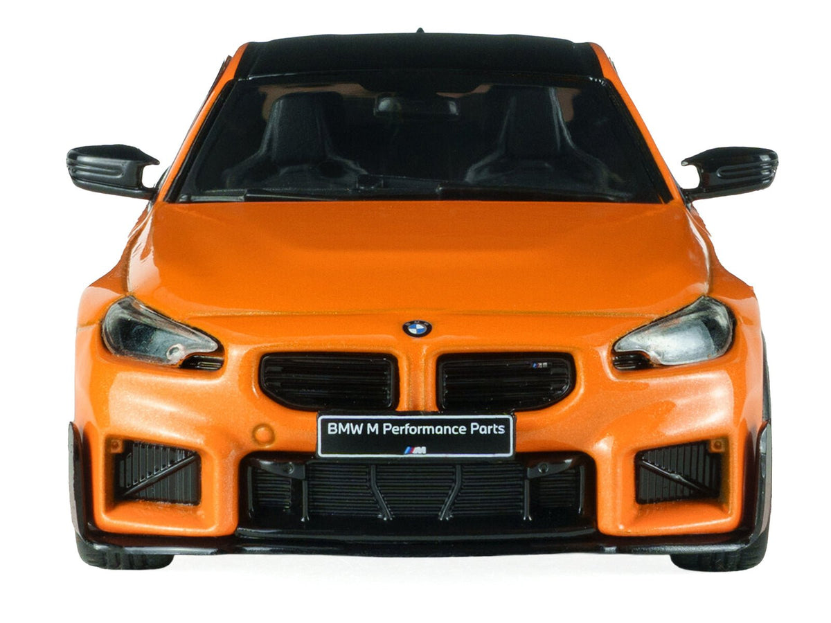 2024 BMW M2 M Performance Papaya Orange Metallic with Black Top 1/43 Diecast Model Car by Solido-Solido-ModelCars.com