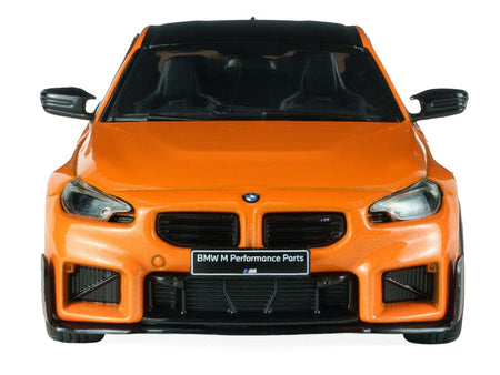 2024 BMW M2 M Performance Papaya Orange Metallic with Black Top 1/43 Diecast Model Car by Solido-Solido-ModelCars.com