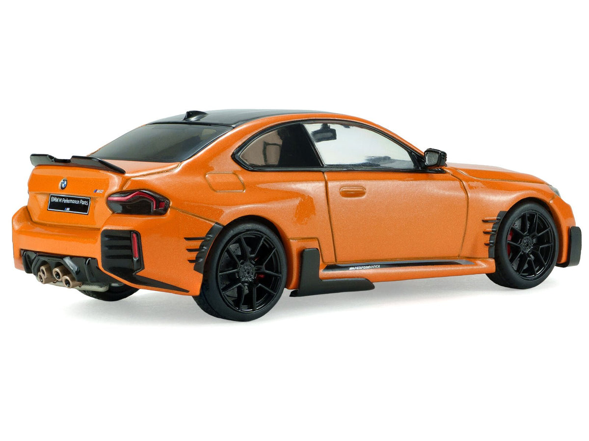 2024 BMW M2 M Performance Papaya Orange Metallic with Black Top 1/43 Diecast Model Car by Solido-Solido-ModelCars.com