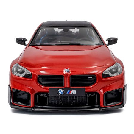 2024 BMW M2 Performance Parts Toronto Red Metallic with Carbon Top 1/18 Diecast Model Car by Solido-Solido-ModelCars.com