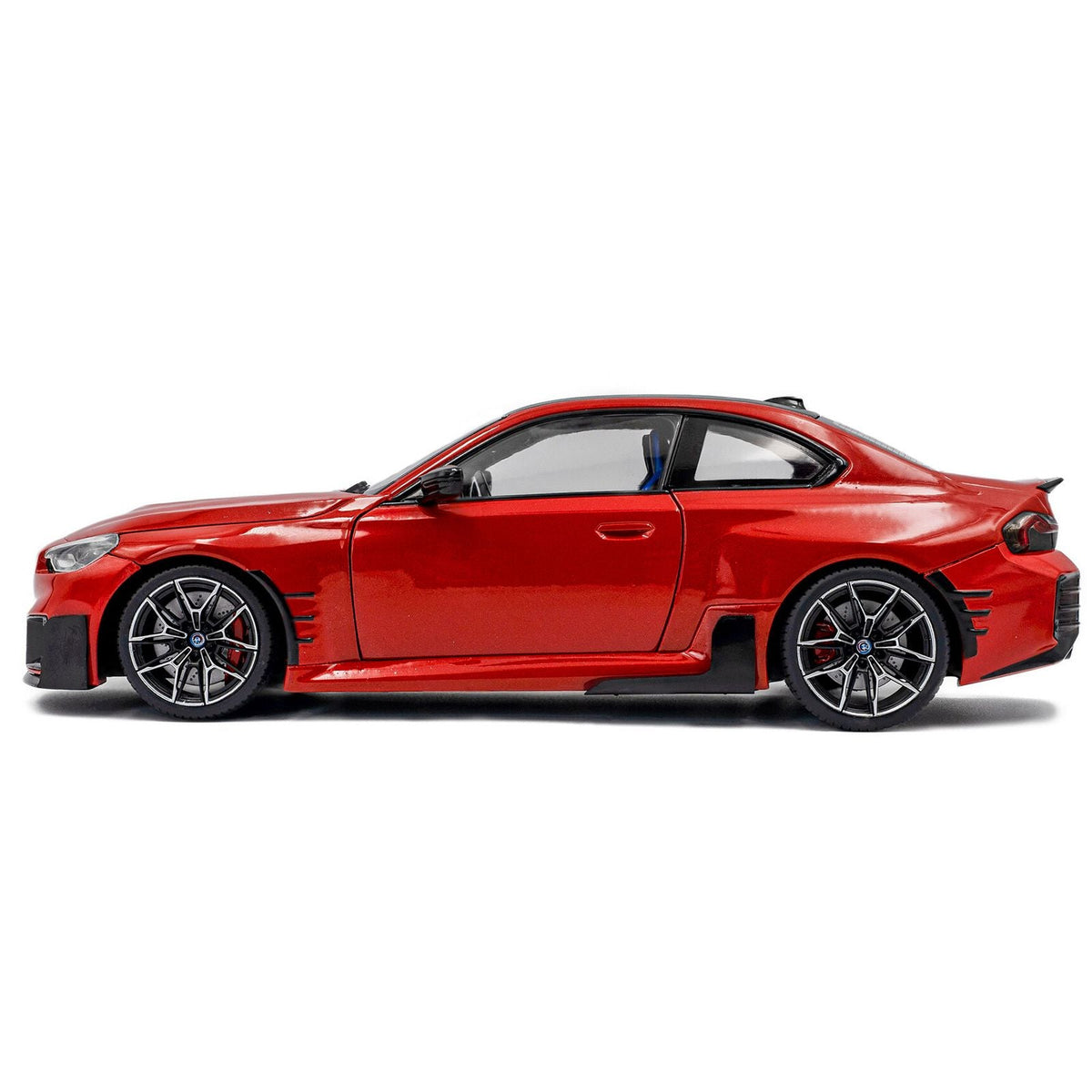 2024 BMW M2 Performance Parts Toronto Red Metallic with Carbon Top 1/18 Diecast Model Car by Solido-Solido-ModelCars.com