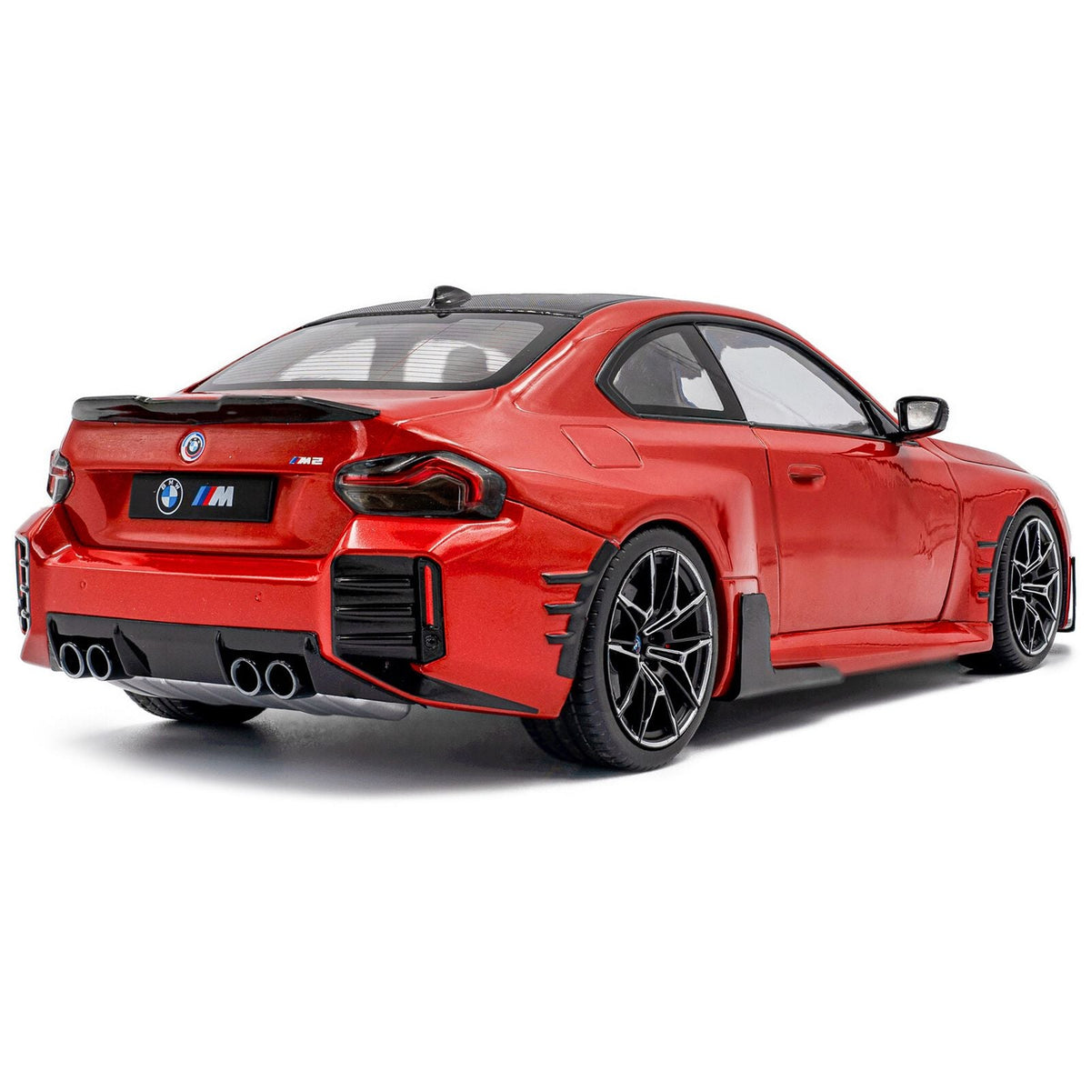 2024 BMW M2 Performance Parts Toronto Red Metallic with Carbon Top 1/18 Diecast Model Car by Solido-Solido-ModelCars.com