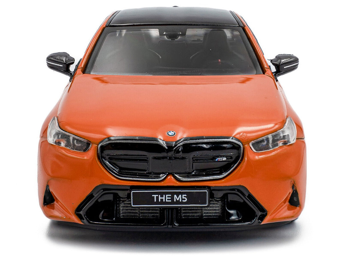 2024 BMW M5 Sedan Fire Orange III with Black Top 1/43 Diecast Model Car by Solido-Solido-ModelCars.com