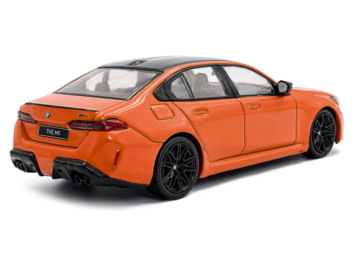 2024 BMW M5 Sedan Fire Orange III with Black Top 1/43 Diecast Model Car by Solido-Solido-ModelCars.com