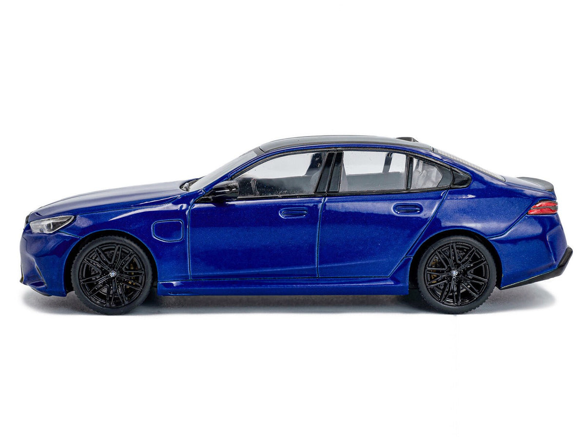 2024 BMW M5 Sedan Marina Bay Blue Metallic with Black Top 1/43 Diecast Model Car by Solido-Solido-ModelCars.com