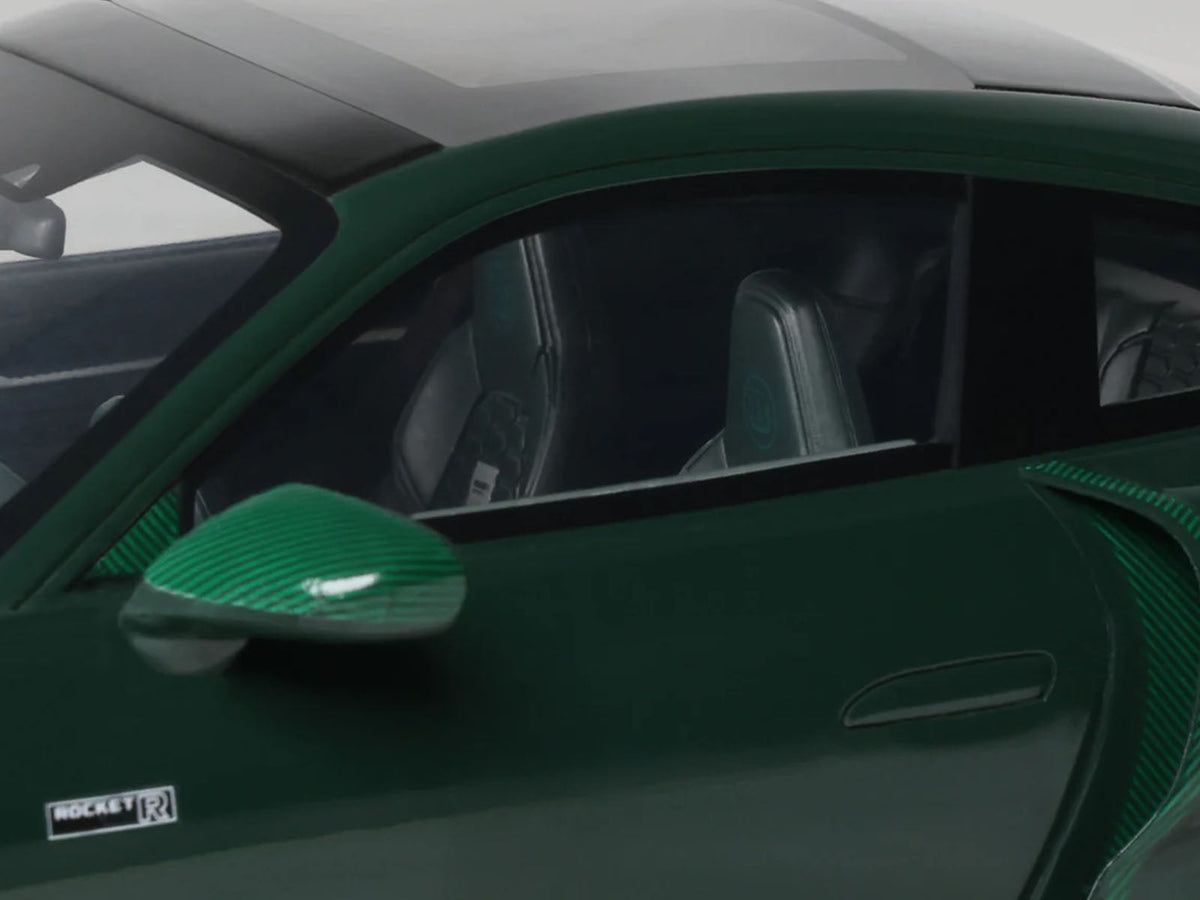2024 Brabus 900 Rocket-R Green Metallic with Green Carbon Hood 1/18 Model Car by GT Spirit-GT Spirit-ModelCars.com