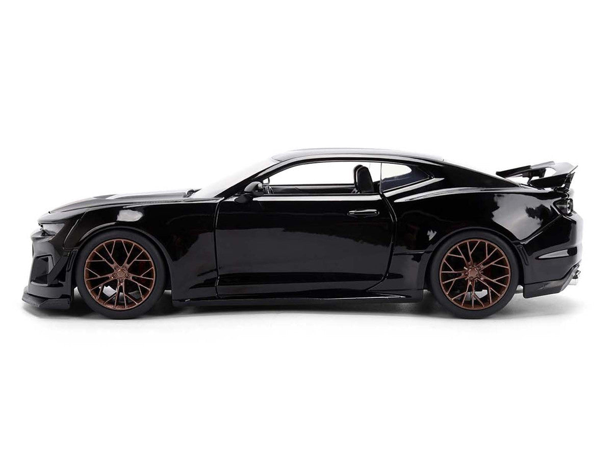 2024 Chevrolet Camaro ZL1 1LE Black "Fast X" (2023) Movie "Fast & Furious 25th Anniversary" Series 1/24 Diecast Model Car by Jada-Jada-ModelCars.com