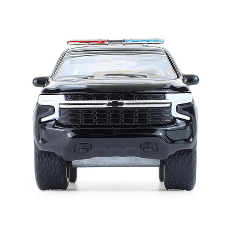 2024 Chevrolet Tahoe Police Pursuit Vehicle "Dover Police â€“ 100th Anniversary Edition" Black with White Stripes "Hobby Exclusive" Series 1/64 Diecast Model Car by Greenlight-Greenlight-ModelCars.com