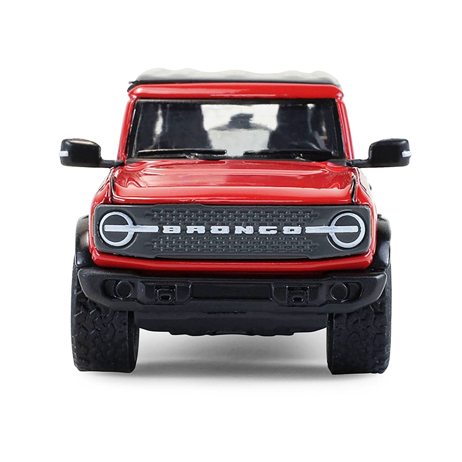 2024 Ford Bronco Badlands 4 - Door Hot Pepper Red with Gray Top "Showroom Floor" Series 7 1/64 Diecast Model Car by Greenlight - Greenlight - ModelCars.com