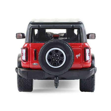 2024 Ford Bronco Badlands 4 - Door Hot Pepper Red with Gray Top "Showroom Floor" Series 7 1/64 Diecast Model Car by Greenlight - Greenlight - ModelCars.com