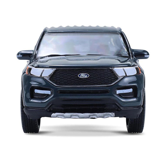 2024 Ford Explorer Stone Blue "Showroom Floor" Series 7 1/64 Diecast Model Car by Greenlight-Greenlight-ModelCars.com