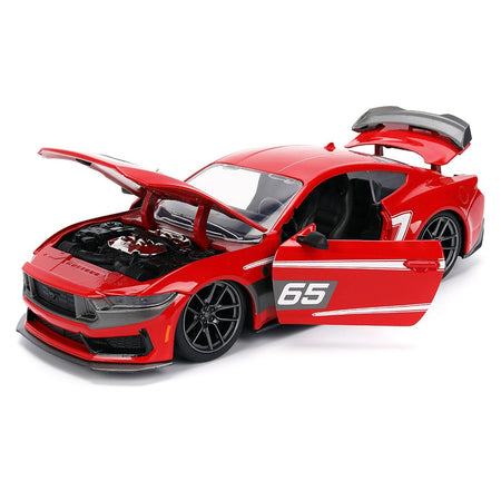 2024 Ford Mustang Dark Horse 65 Red with White Graphics "Bigtime Muscle" Series 1/24 Diecast Model Car by Jada - Jada - ModelCars.com