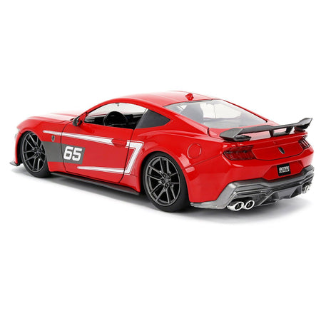2024 Ford Mustang Dark Horse 65 Red with White Graphics "Bigtime Muscle" Series 1/24 Diecast Model Car by Jada - Jada - ModelCars.com