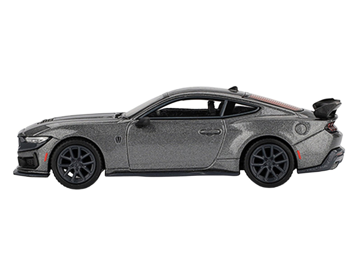 2024 Ford Mustang Dark Horse Carbonized Gray Metallic Limited Edition 1/64 Diecast Model Car by Mini GT-Mini GT-ModelCars.com