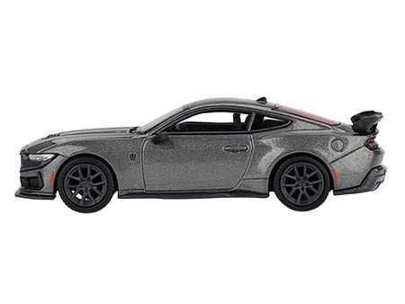 2024 Ford Mustang Dark Horse Carbonized Gray Metallic Limited Edition 1/64 Diecast Model Car by Mini GT-Mini GT-ModelCars.com