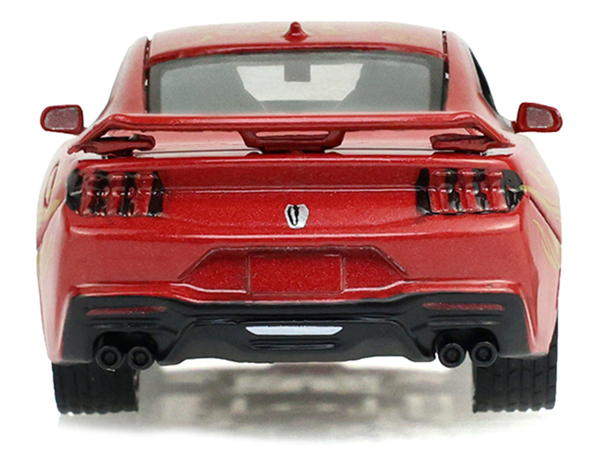 2024 Ford Mustang Dark Horse "Chinese Zodiac 2026 Year of the Horse" Red with Gold Graphics "Hobby Exclusive" Series 1/64 Diecast Model Car by Greenlight-Greenlight-ModelCars.com