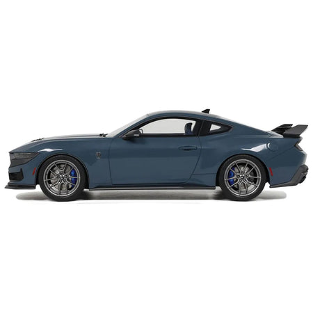 2024 Ford Mustang Dark Horse Vapor Blue Metallic with Black Stripes 1/18 Model Car by GT Spirit - GT Spirit - ModelCars.com