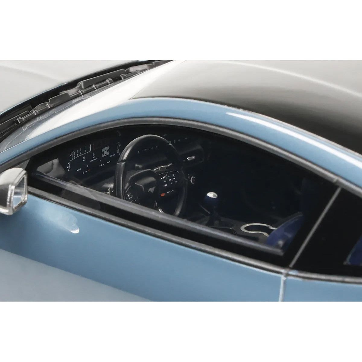 2024 Ford Mustang Dark Horse Vapor Blue Metallic with Black Stripes 1/18 Model Car by GT Spirit - GT Spirit - ModelCars.com