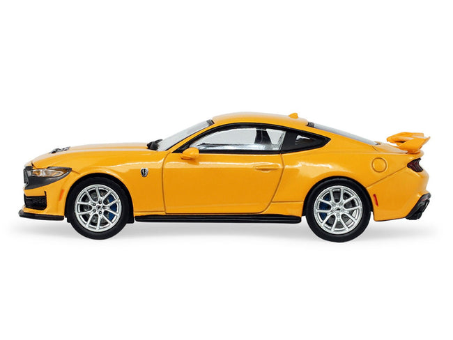 2024 Ford Mustang Dark Horse Yellow Splash Metallic "Auto Mall" Series 8 1/64 Diecast Model Car by Greenlight-Greenlight-ModelCars.com
