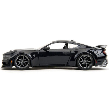 2024 Ford Mustang Dark House Black Metallic with Matt Black Hood and Top "Bigtime Muscle" Series 1/24 Diecast Model Car by Jada - Jada - ModelCars.com