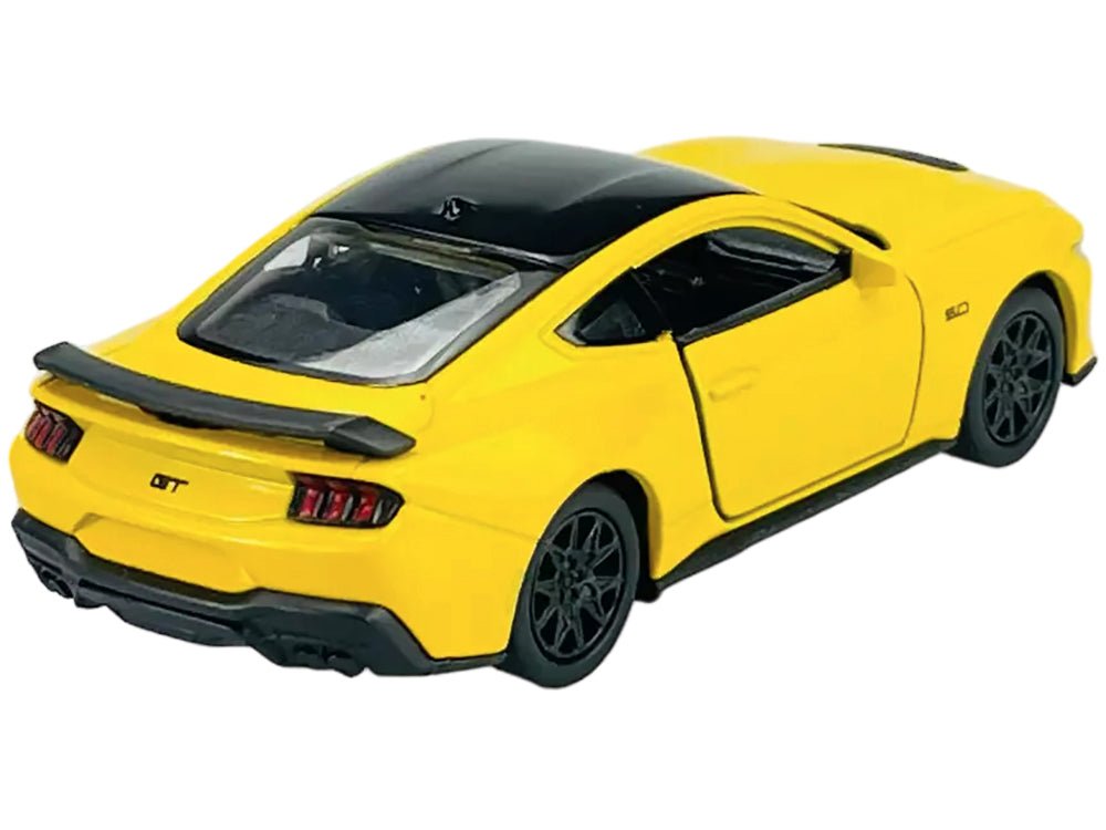 2024 Ford Mustang GT 5.0 Yellow with Black Top "NEX Models" Series 1/25 Diecast Model Car by Welly-Welly-ModelCars.com