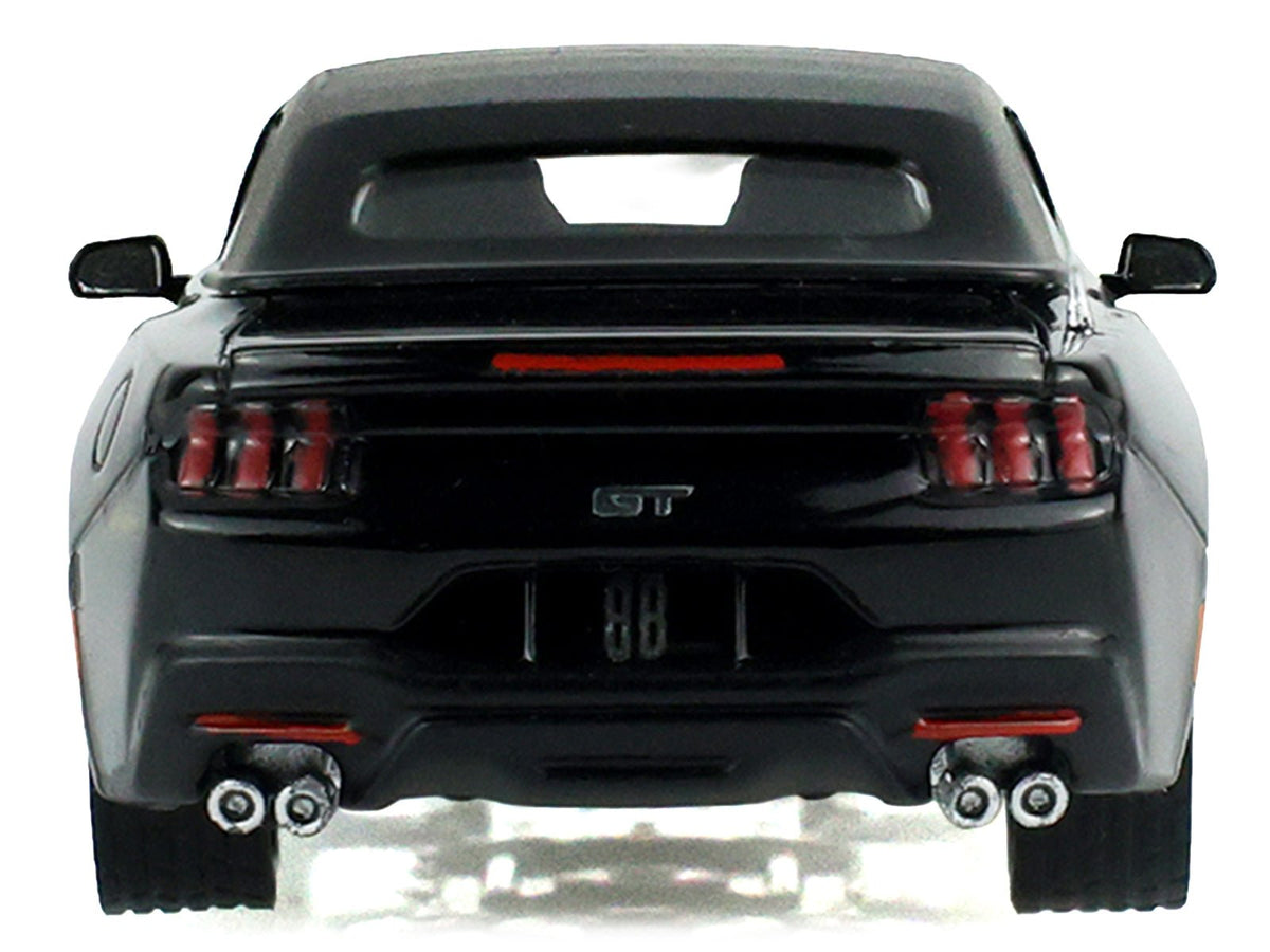 2024 Ford Mustang GT Convertible Black "Black Bandit" Series 31 1/64 Diecast Model Car by Greenlight-Greenlight-ModelCars.com